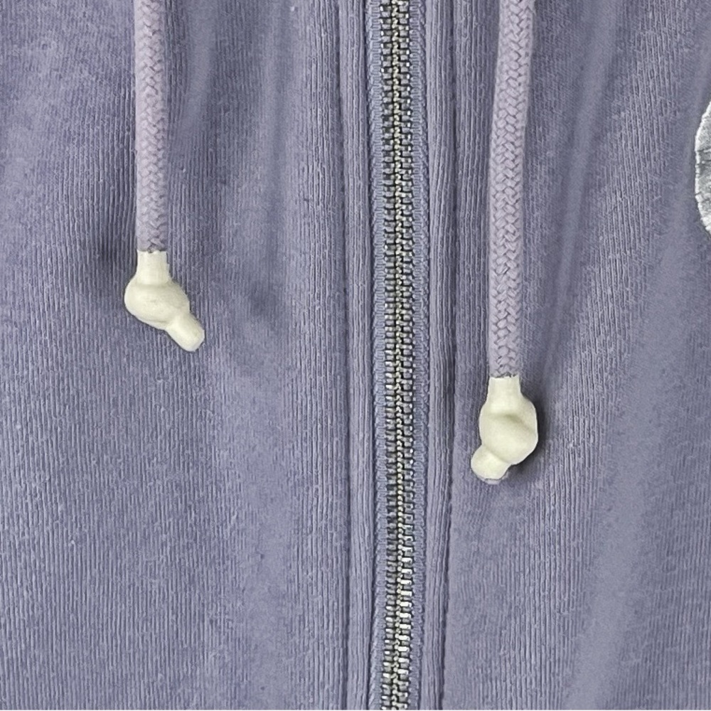 VIVRE LA VIE Women’s Lavender Zip Hoodie w Positive Message and Stars on Arm XS - Picture 5 of 7